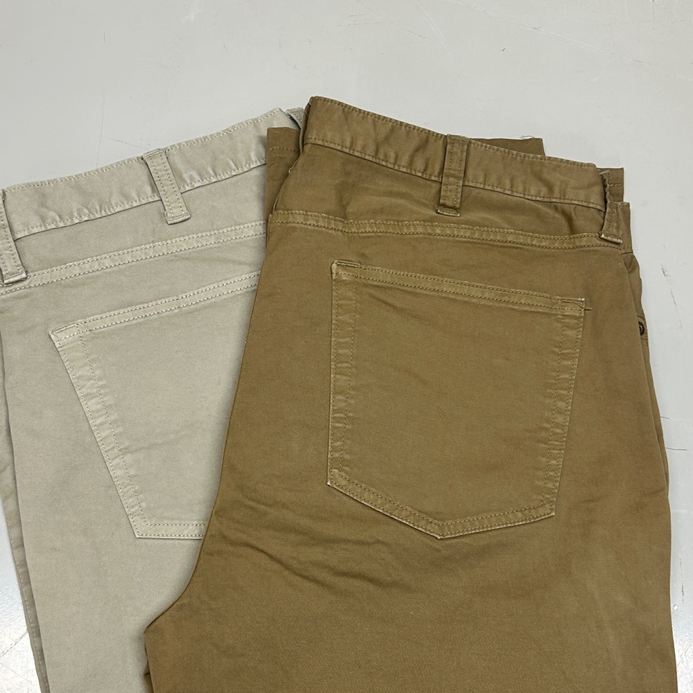 Lands End 5 Pocket Men's Tan and Beige Pants